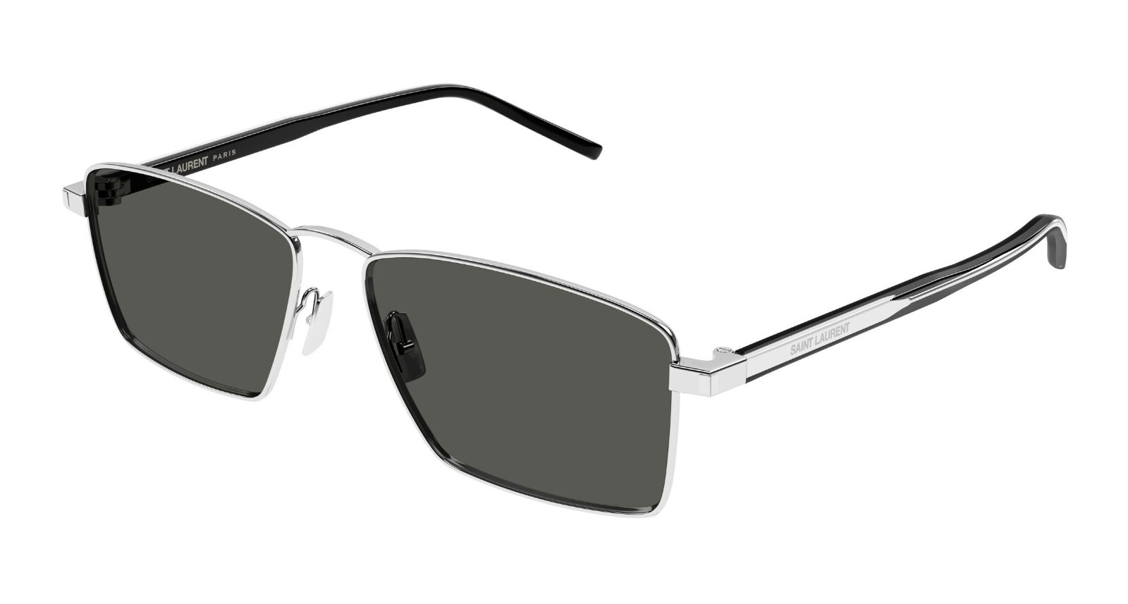 Occhiali da sole Saint Laurent SL 700 argento lucido grigio (002)