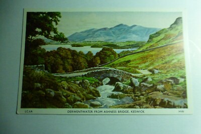 B206 DERWENTWATER von ASHNESS Brücke Keswick Webster Postkarte