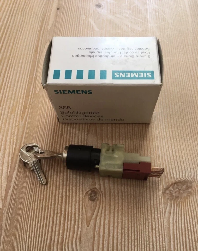 Siemens 3SB Schlüsselschalterkopf NEU OVP  Befehl Schalter 2 Rast 3SB22 02-4LB01