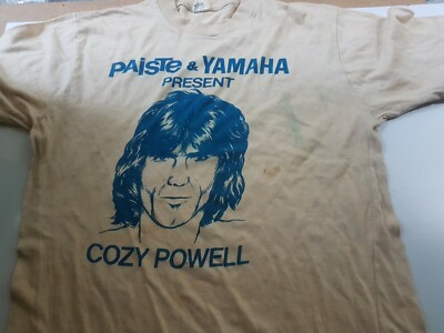 1982 COZY POWELL DRUM CLINIC T - SHIRT