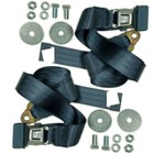 (2)BLUE Universal 72" Lap Seat Belt w/ Hardware, Pair Hot Rat Street Rod Classic