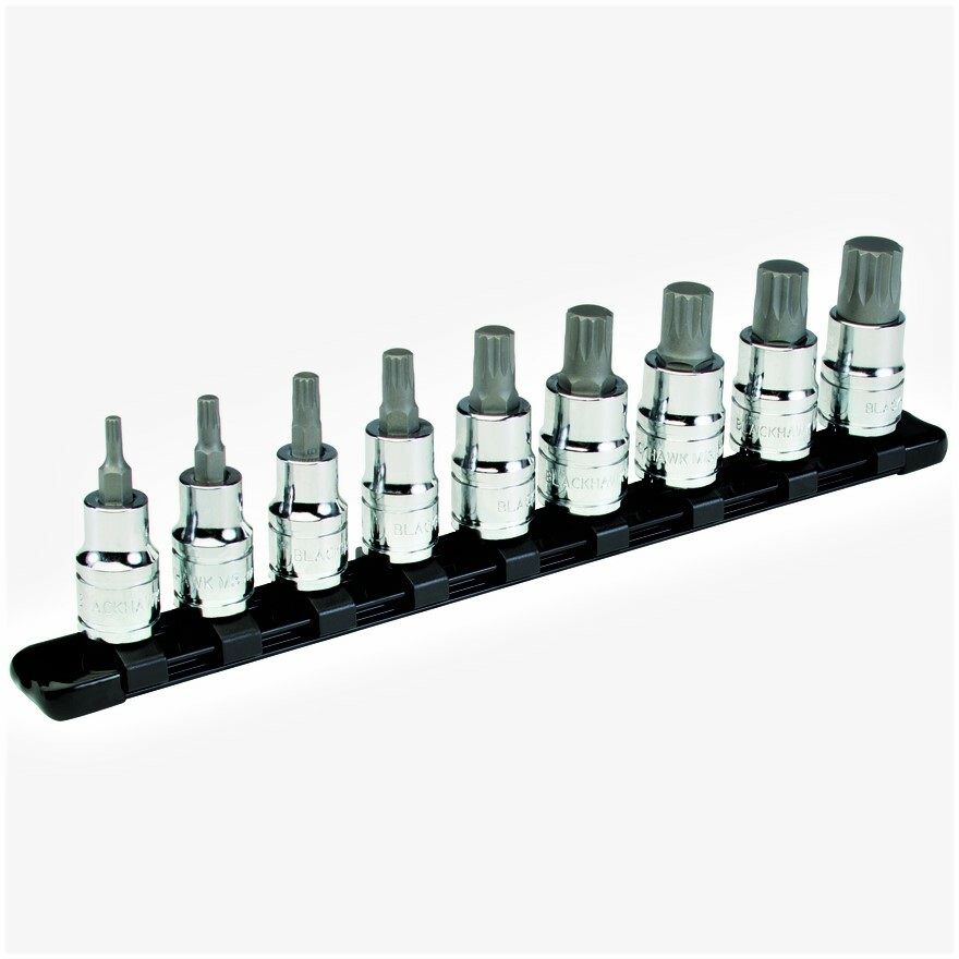 9pc Proto Blackhawk XZN Triple Square 12 Point Spline Bit 9pc Proto Blackhawk XZN Triple Square 12 Point Spline Bit