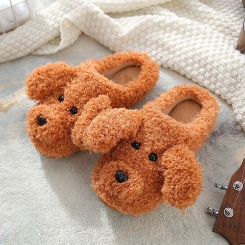 Mujeres Zapatillas Lindas Niña Esponjosas Animales Toboganes Ovejas Dibujos Animados Hogar Divertido Acogedor Zapato - Imagen 75 de 156