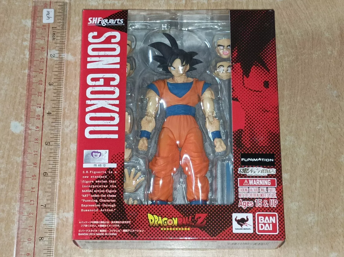 S. H. Figuarts Son Goku ( Gokou ) Dragon Ball Z : Bandai Action Figure ( bonecos DBZ articulados) - Arte em Miniaturas