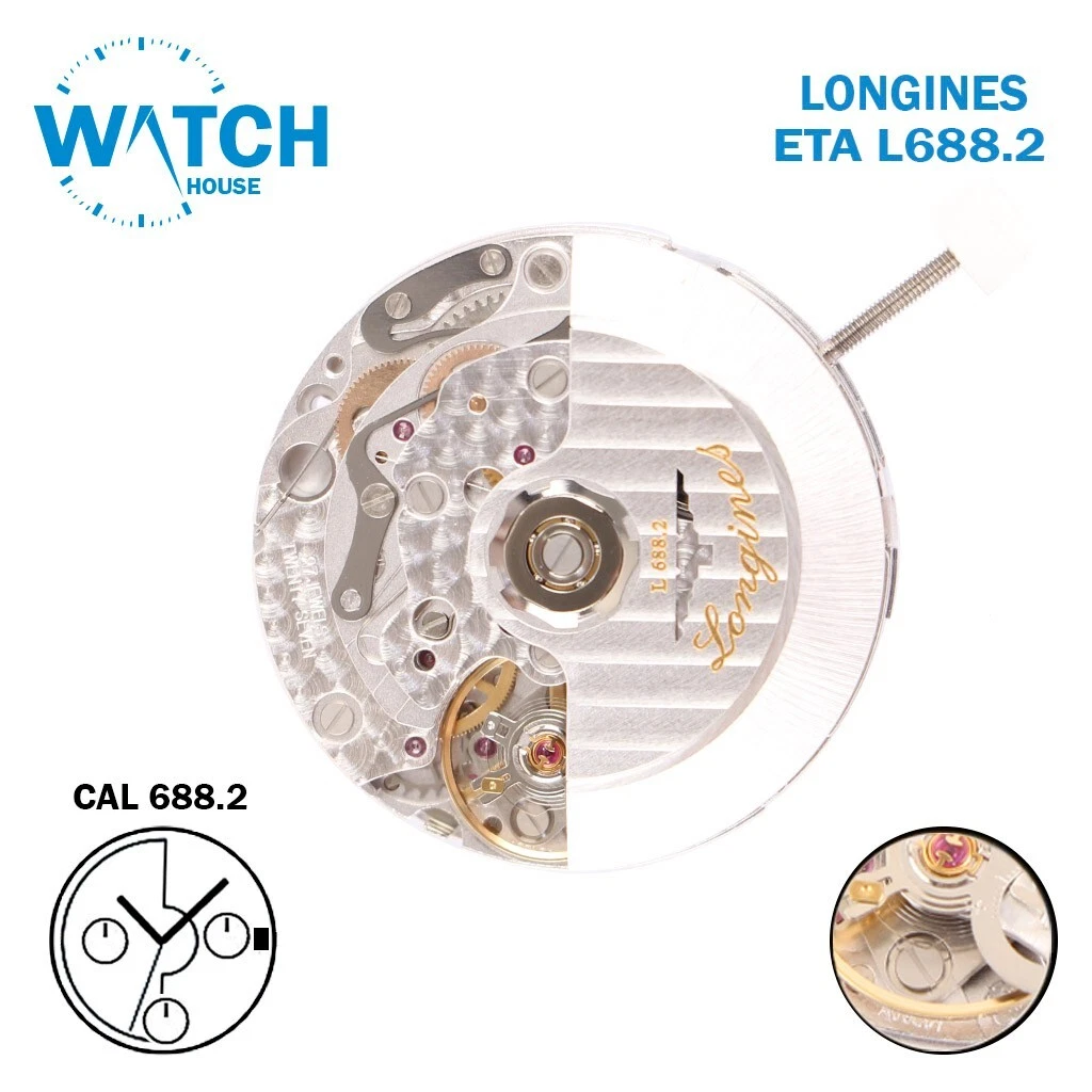 LONGINES L688.2 Automatic Swiss Movement ETA A08.L01 3 Hands