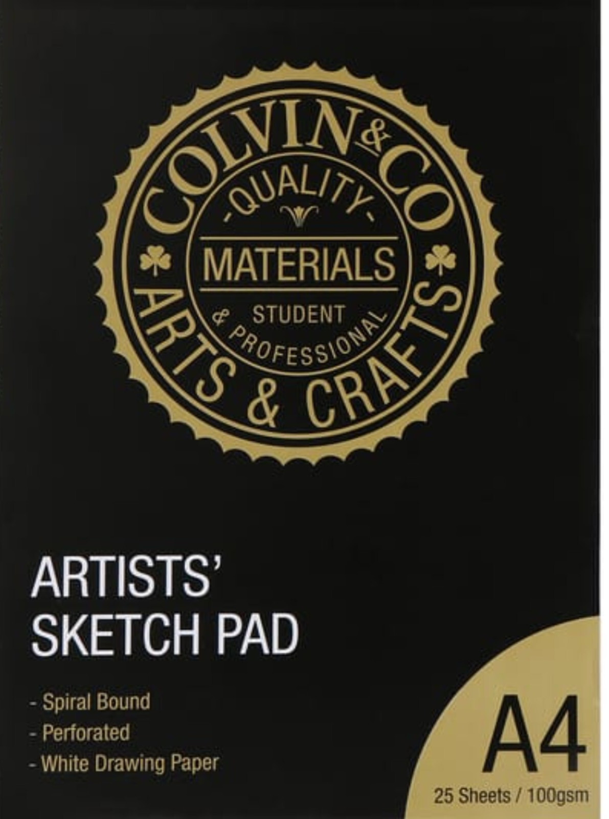 A4 Sketch Book Artist Drawing Pad Spiral White Paper 100 GSM Sketchbook