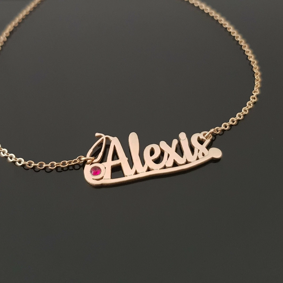 Stethoscope Necklace With Name And Birthstone Nurse Pendant