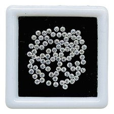 VVS 85 Pcs D Color Loose White Moissanite 1.4mm Round Cut Wholesale Lot