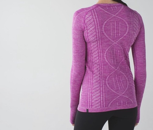 Lululemon Rest Less Pullover Ultra Violet Women 6? Long Sleeve Crew Neck Stretch - Picture 10 of 10