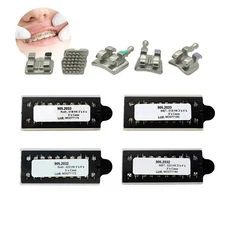 Dental Mini Brackets Orthodontic Metal Braces ROTH MBT MIM 022 Hooks on 345