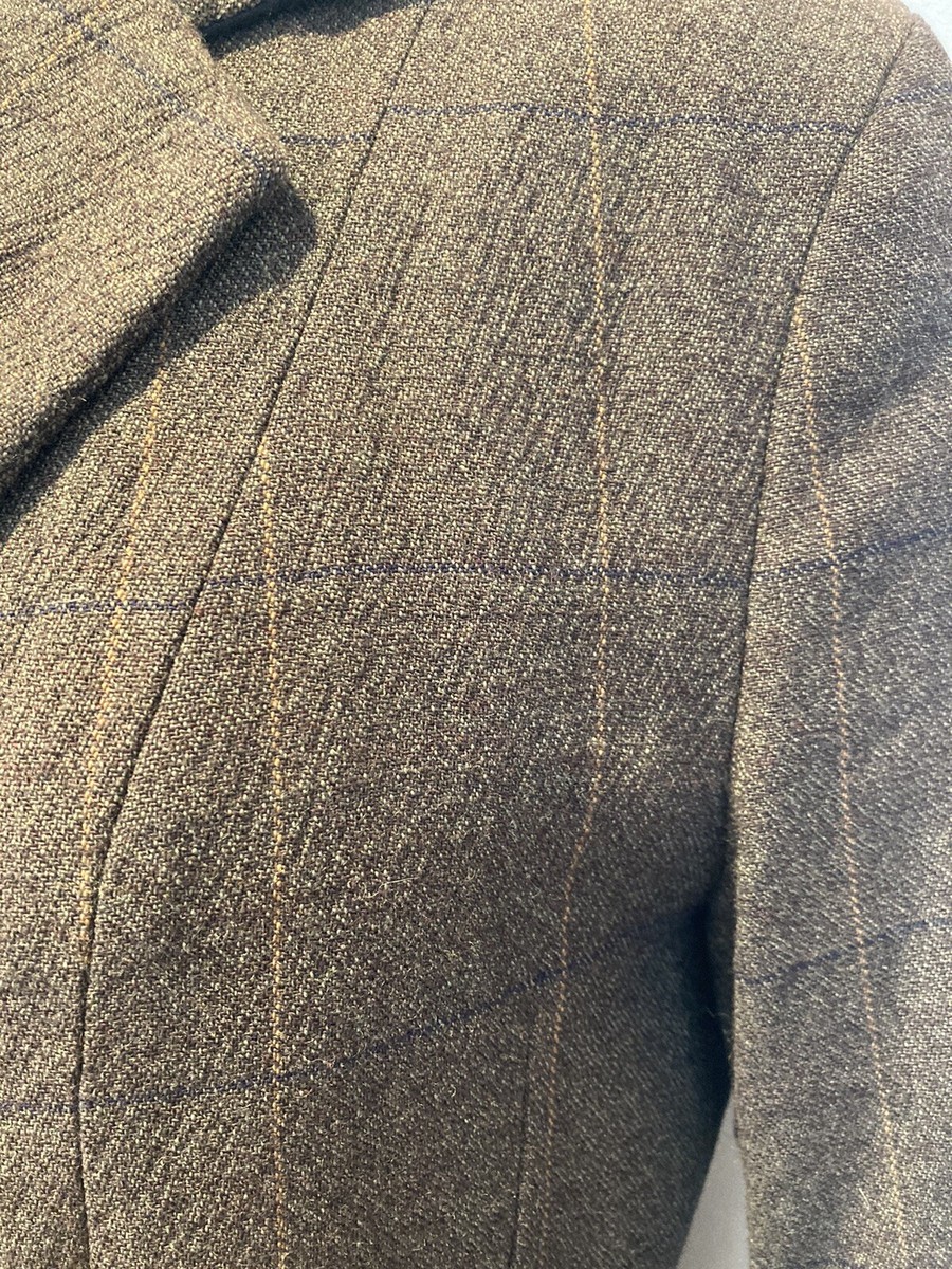 Veste De Tweed équitation Shires Huntingdon Green Keepers - Taille 32 - Réf A23