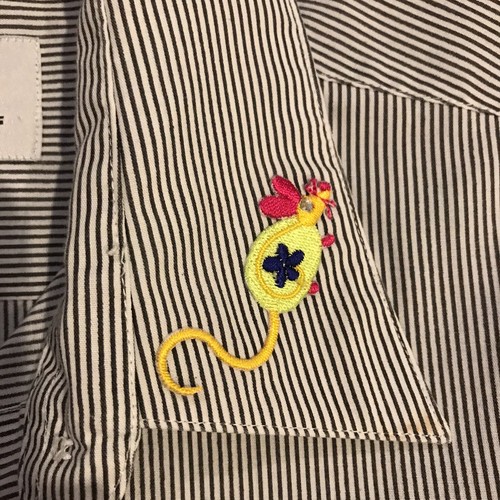 Mili Designs Cat And Mouse Appliqué Top Artsy Embellished Button Up Women’s Sz S - Picture 9 of 12