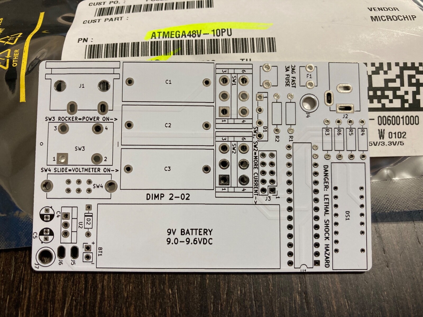 DIMP 2 Universal Battery Charger/Desulfator In My Pocket DIY PCB +Chip