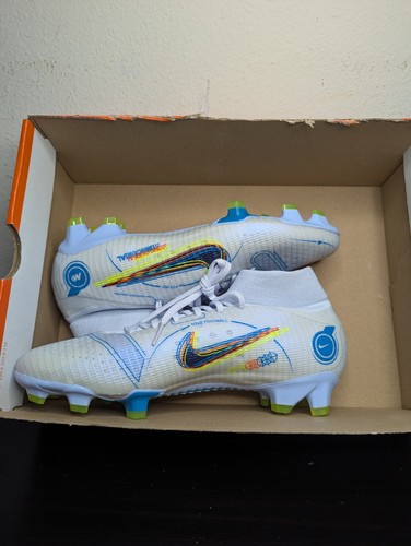 Nike Soccer Mens Size 8.5 Superfly 8 Pro FG 'Progress Pack' Grey DJ2848-054 - Picture 8 of 9