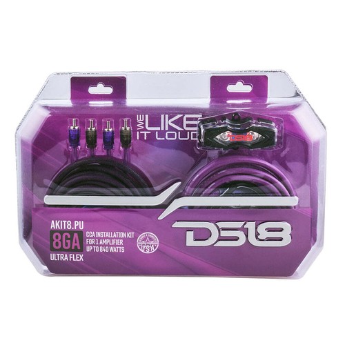 DS18 AKIT0.PU 0-GA Verstärker Installation Kabelsatz - Lila - Bild 5 von 6