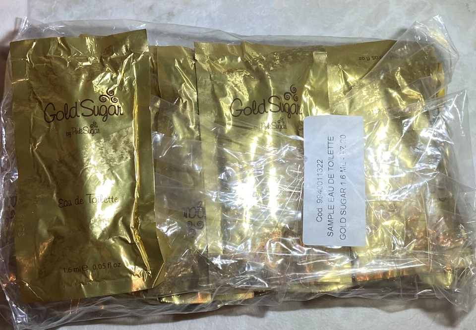 GOLD SUGAR por Pink Sugar Aquolina .05 FL.OZ CADA Juego de frascos de eau spray DE 20 UNIDADES Foto 2 de 2