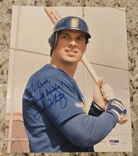 TINO MARTINEZ  SEATTLE MARINERS   PSA AUTHENTICATED  ACTION SIGNED 8x10 Yankees