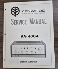 Kenwood KA4004 Amplifier Service Manual - OEM