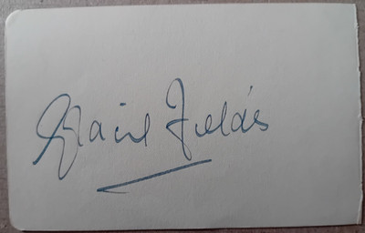 ORIGINAL AUTOGRAPH GRACIE FIELDS Comedian  Our Gracie 