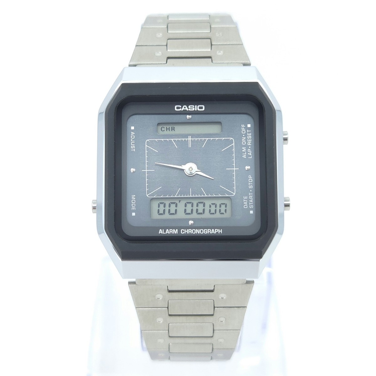 CASIO カシオ ヴィンテージ アナデジ AQ-101 NOS CASIO AQ-101 ALARM CHRONOGRAPH VINTAGE ANA-DIGI WATCH JAPAN