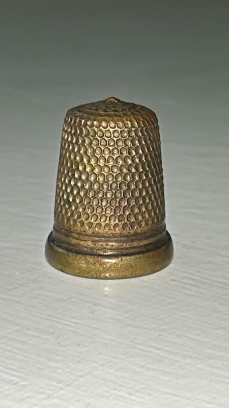 Vintage Brass Patina Thimble