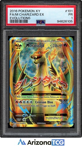 M Charizard-EX graded PSA 1 for sale on eBay