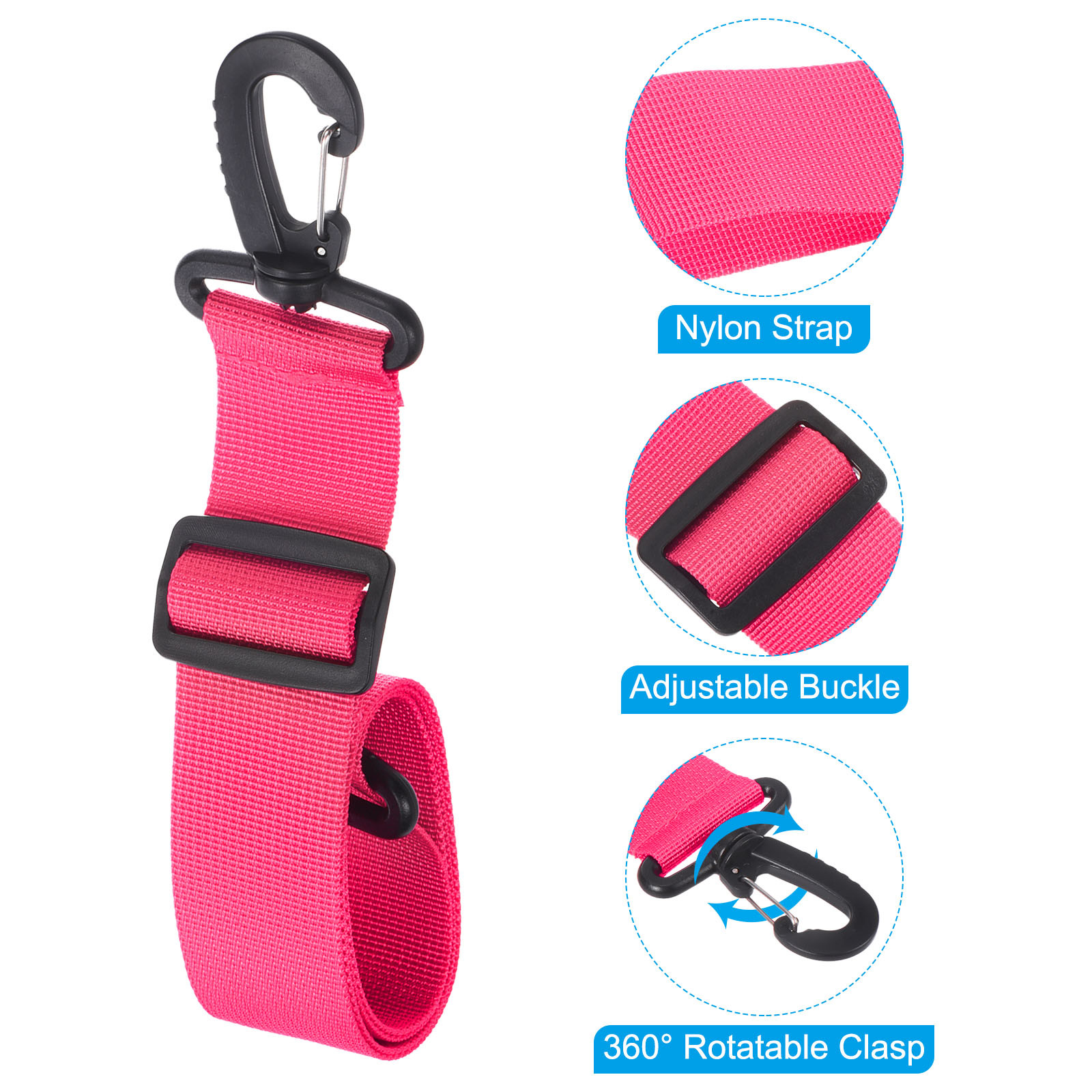 SALOMON Cinghia Porta Sci 90cmx3 8cm Confezione da 2 Cinghia per Scarponi da Snowboard Rosa