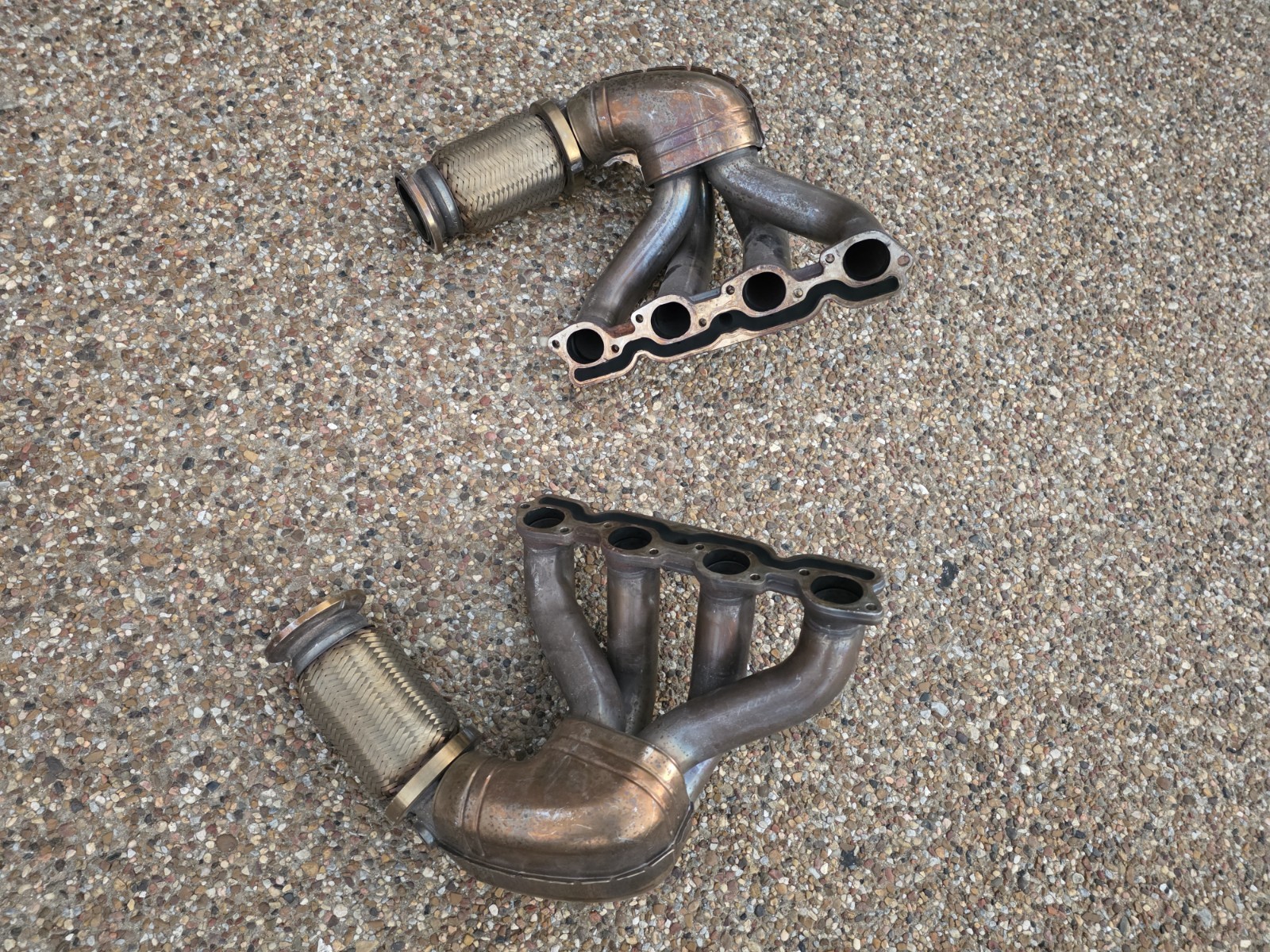 FERRARI 458 OEM GENUINE ORIGINAL EQUIPMENT LEFT & RIGHT EXHAUST MANIFOLD HEADERS
