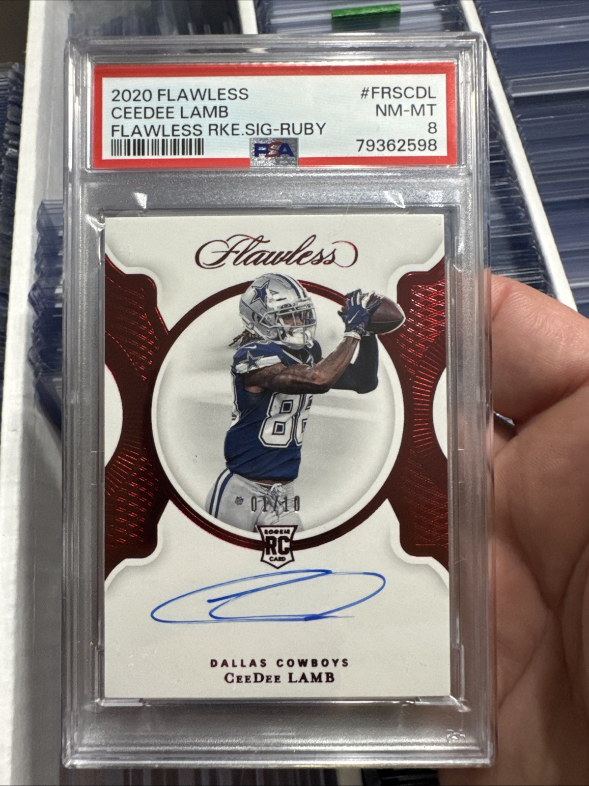 CeeDee Lamb Panini Flawless Flawless Rookie Signatures #FRSCDL Ruby