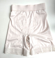 Vtg Girdle by FLEXEES Light Pink Floral Size XL Made USA Shapewear Nylon Spandex