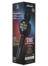 Sing Wireless Bluetooth  Karaoke Microphone With Speaker  LED Lights- BLACK