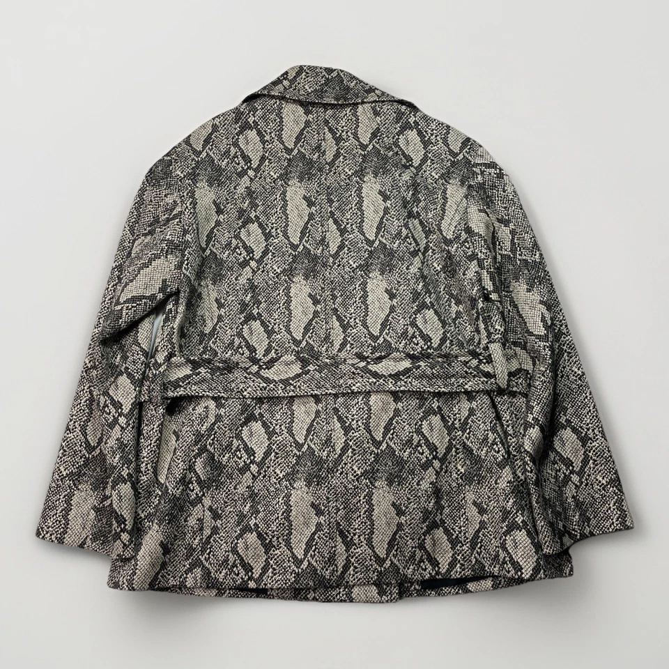 Chaqueta Blazer Ann Taylor Frente Abierto MP Mujer Cinturón Estampado Piel Serpiente Foto 3 de 4