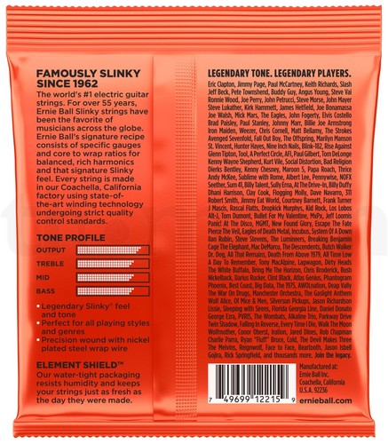 Ernie Ball Skinny Top Heavy Bottom Guitar Strings 10-52 + 2 Strap Locks - Picture 2 of 5