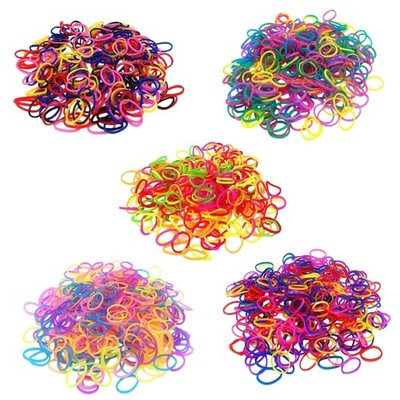 Colorful Hair Ties Soft Disposable Rubber Bands Mini Small Ponytail Holder