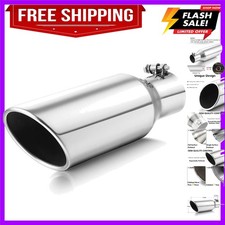 Exhaust Tip 2.5 Inch Inlet 2.5 Inlet 4 Outlet 12 Long Stainless Steel Pol... Exhaust Tip 2.5 Inch Inlet 2.5 Inlet 4 Outlet 12 Long Stainless Steel Pol...