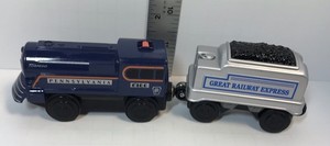 Pennsylvania Railroad Torpedo 6100, Battery Powered Engine Wooden Track Lionel