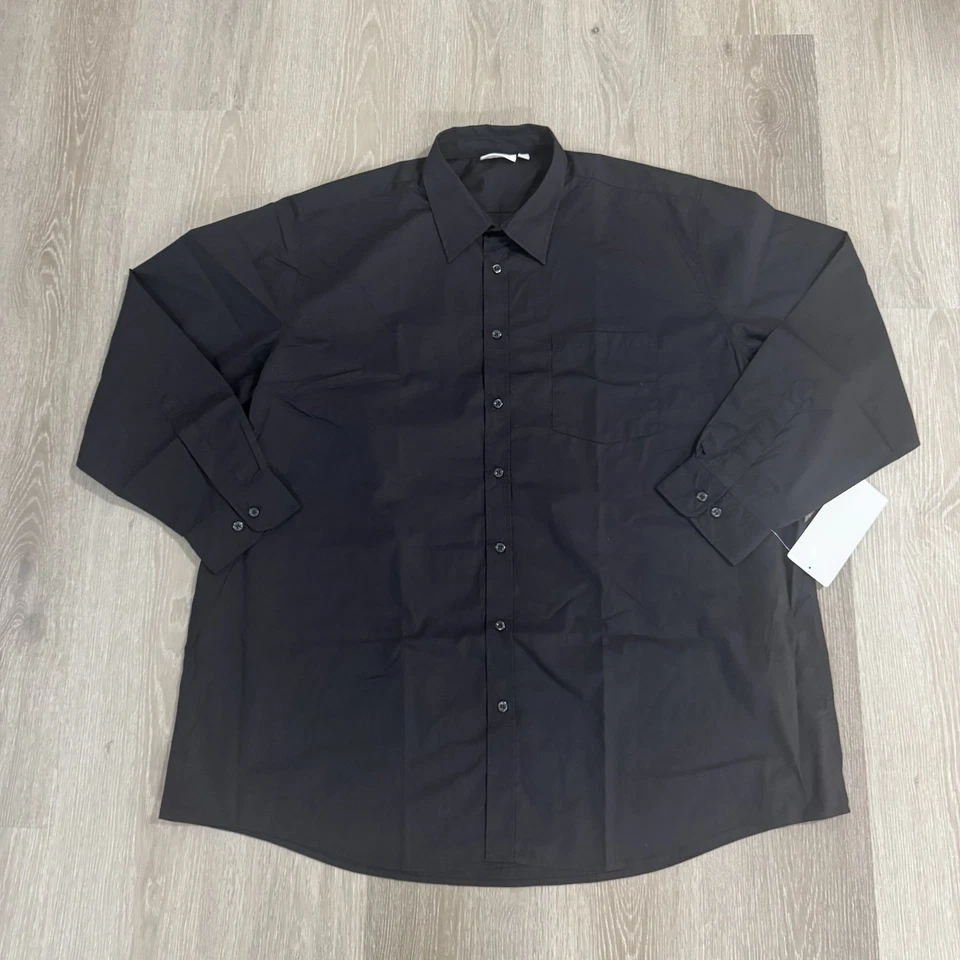 NWT Lot 2 Chef Works Black Long Sleeve Button Up Shirts Men's Size 2XL - Image 2 of 4