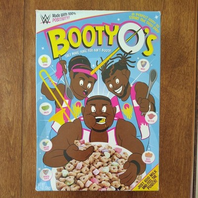 RARE Promo WWE Booty O's Cereal Box (EMPTY) The New Day- Big E, Kofi, Xavier