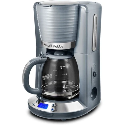 RUSSELL HOBBS Kaffeemaschine Inspire Grey 24393-56 Glas Timer 10 Tassen 1100 W