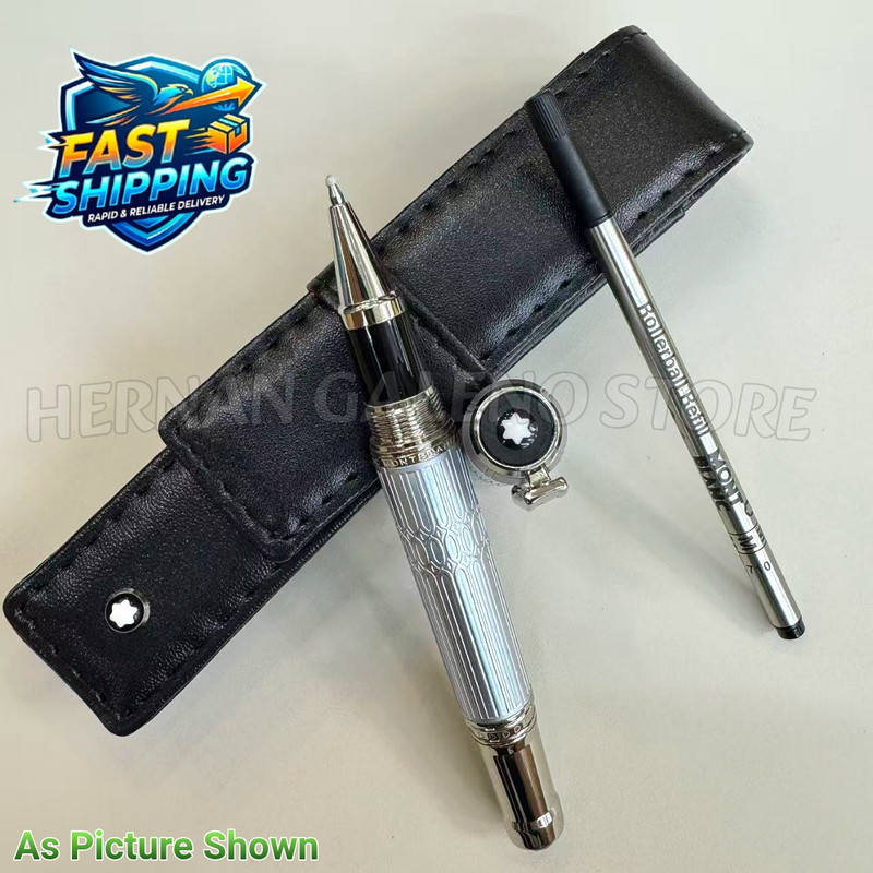 BID HOT MB Victor Hugo Writers Edition Premium Leather Rollerball