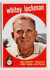 1959 Topps Whitey Lockman #411 - Baltimore Orioles