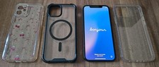 Apple iPhone 12 - 64GB Schwarz - Dual-Kamera - Rückseite gesprungen