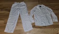 Ralph Lauren Floral top pants set pajamas sz. Small Girl's 8-10 Cottage PERFECT 