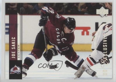 2006-07 Upper Deck UD Exclusives 19/100 Joe Sakic #54 HOF d9r