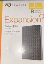 New in Box Seagate Expansion Portable Hard Drive 1 TB USB External HDD PC/Mac!!!