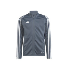 adidas Tiro23 League Full Zip Jacket Youth Boys Grey Casual Athletic Outerwear H