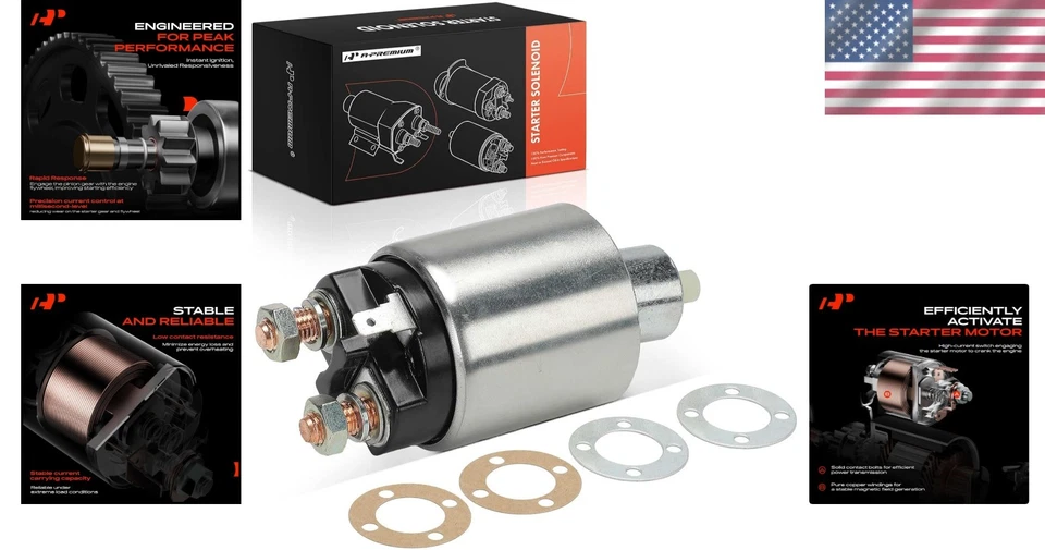 OE Standard Starter Solenoid for Dodge Ram 2005-2008, Jeep Commander 2006-2010 - Imagem 2 de 4