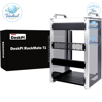 Serverschrank 8U 10 Zoll 200mm Tief Mini-Rack mit Regalboden für NAS