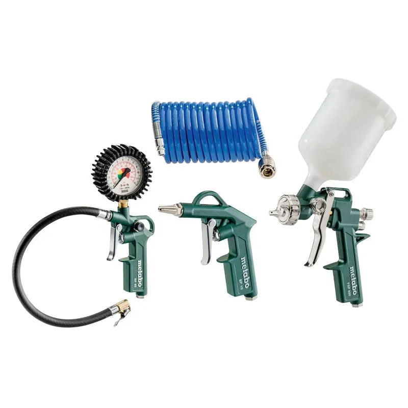 Metabo LPZ 4 Set kit de gonflage et nettoyage pneumatique pour entretien voiture et vélo