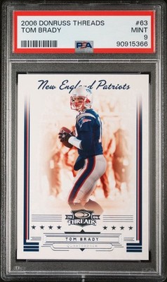 2006 Donruss Threads - Tom Brady #63